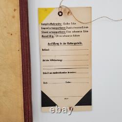 WW2 WWII Original German military signed set tags Wehrmacht author doctor medic