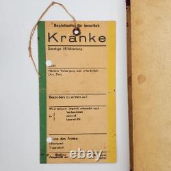 WW2 WWII Original German military signed set tags Wehrmacht author doctor medic