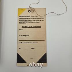 WW2 WWII Original German military signed set tags Wehrmacht author doctor medic