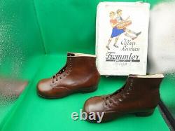 WW2 WWII Rare original german Boys Shoes'Trommler' in Box 27