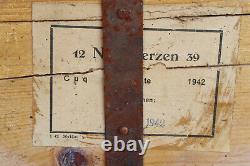 WW2 WWII Wehrmacht German Military Army Box Crate Chest Nebellicht Dated 1942