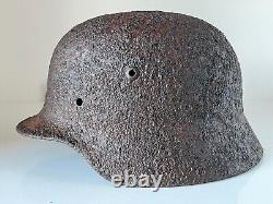 WW2 WWII original German Helmet M35 from battlefield #103