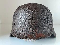 WW2 WWII original German Helmet M35 from battlefield #103