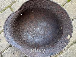 WW2 WWII original German Helmet M35 from battlefield #103