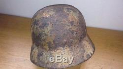 WW2 german normandy camo helmet original