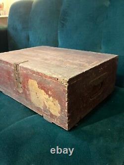 WW2 german wooden ammo case box 7.92 mm cartridges to MG42 dated 1944 WWII rare