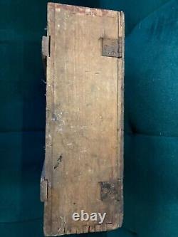 WW2 german wooden ammo case box 7.92 mm cartridges to MG42 dated 1944 WWII rare