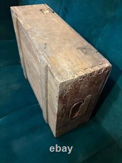 WW2 german wooden ammo case box 7.92 mm cartridges to MG42 dated 1944 WWII rare