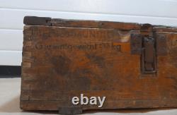 WW2 german wooden ammo case box 7.92 mm cartridges to MG42 dated to 1944 WWII