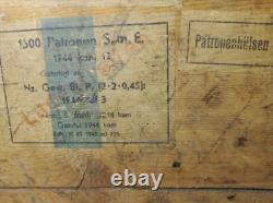 WW2 german wooden ammo case box 7.92 mm cartridges to MG42 dated to 1944 WWII