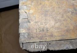 WW2 german wooden ammo case box 7.92 mm cartridges to MG42 dated to 1944 WWII