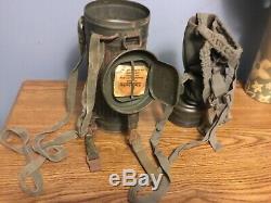 WW2 original Wehrmacht German Gas Mask Canister bmw 1941