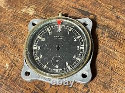 WW2 original german LUFTWAFFE airplane dashboard CLOCK KIENZLE case