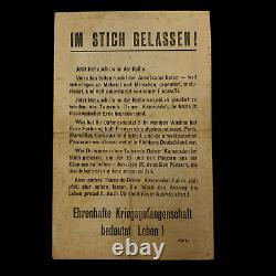 WWII 1944-1945 Allied Air Dropped German Propaganda Leaflet European Theater