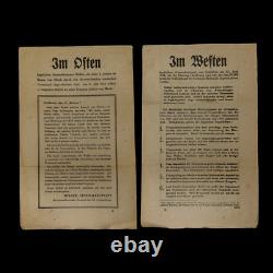 WWII 1944-1945 Allied Air Dropped German Propaganda Leaflet European Theater #2