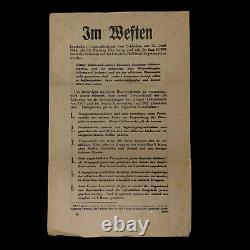 WWII 1944-1945 Allied Air Dropped German Propaganda Leaflet European Theater #2