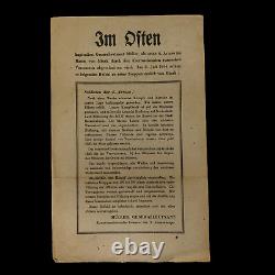 WWII 1944-1945 Allied Air Dropped German Propaganda Leaflet European Theater #2