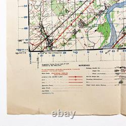 WWII 1944 1st Edition War Office Map Beaugency France 20,000 German's Surrender