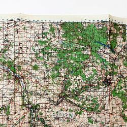 WWII 1944 Artillery Map War Office Map Chartres France German Normandy Retreat