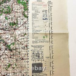 WWII 1944 Artillery Map War Office Map Chartres France German Normandy Retreat