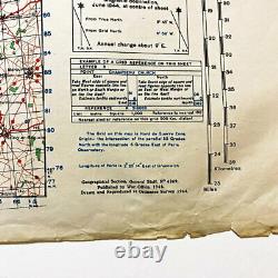 WWII 1944 Artillery Map War Office Map Chartres France German Normandy Retreat