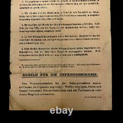 WWII 1945 German POW Revised Cologne Story US-British Surrender SHAEF Leaflet