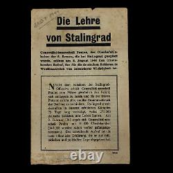 WWII D-Day Operation Cobra Brest 1944 Allied Dropped German Propaganda Leaflet