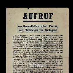 WWII D-Day Operation Cobra Brest 1944 Allied Dropped German Propaganda Leaflet