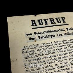 WWII D-Day Operation Cobra Brest 1944 Allied Dropped German Propaganda Leaflet