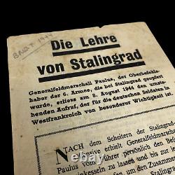 WWII D-Day Operation Cobra Brest 1944 Allied Dropped German Propaganda Leaflet