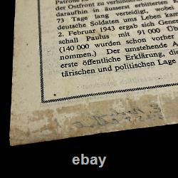 WWII D-Day Operation Cobra Brest 1944 Allied Dropped German Propaganda Leaflet