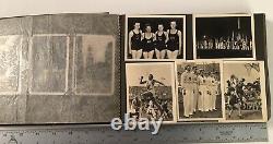 WWII GERMAN Photo Album Photographs Used Post Cards with Stamps FULL