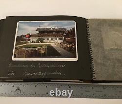 WWII GERMAN Photo Album Photographs Used Post Cards with Stamps FULL