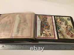 WWII GERMAN Photo Album Photographs Used Post Cards with Stamps FULL