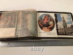 WWII GERMAN Photo Album Photographs Used Post Cards with Stamps FULL