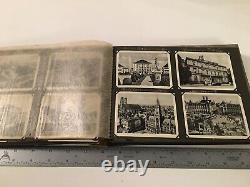 WWII GERMAN Photo Album Photographs Used Post Cards with Stamps FULL