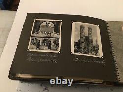 WWII GERMAN Photo Album Photographs Used Post Cards with Stamps FULL