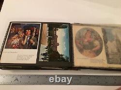 WWII GERMAN Photo Album Photographs Used Post Cards with Stamps FULL