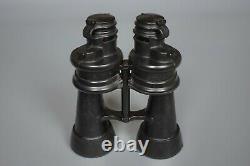 WWII GROUP German Leitz BEH 7x50 Kriegsmarine Binoculars + Awards Original WW2