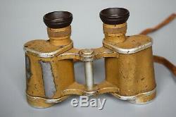 WWII German 6x30 Dienstglas CAG Swarovski Binoculars Original Tan Painted