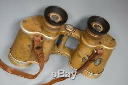 WWII German 6x30 Dienstglas CAG Swarovski Binoculars Original Tan Painted