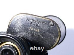 WWII German 8x30 SWAROVSKI cag Dienstglas Binoculars 78196 Original Hard Case