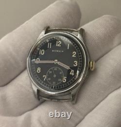 WWII German Army Buren Grand Prix DH Watch MUSEUM Original Strap Wehrmacht