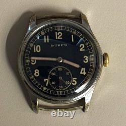 WWII German Army Buren Grand Prix DH Watch MUSEUM Original Strap Wehrmacht