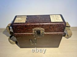 WWII German Army FF33 Feldfernsprecher Field Telephone Bakelite Case 1944 Dated