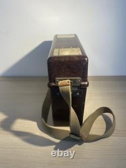 WWII German Army FF33 Feldfernsprecher Field Telephone Bakelite Case 1944 Dated