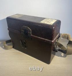 WWII German Army FF33 Feldfernsprecher Field Telephone Bakelite Case 1944 Dated