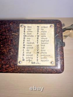 WWII German Army FF33 Feldfernsprecher Field Telephone Bakelite Case 1944 Dated
