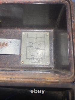 WWII German Army FF33 Feldfernsprecher Field Telephone Bakelite Case 1944 Dated