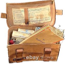 WWII German Army Wehrmacht Medical Pouch 1941 Sani with Contents Wound Tags RARE